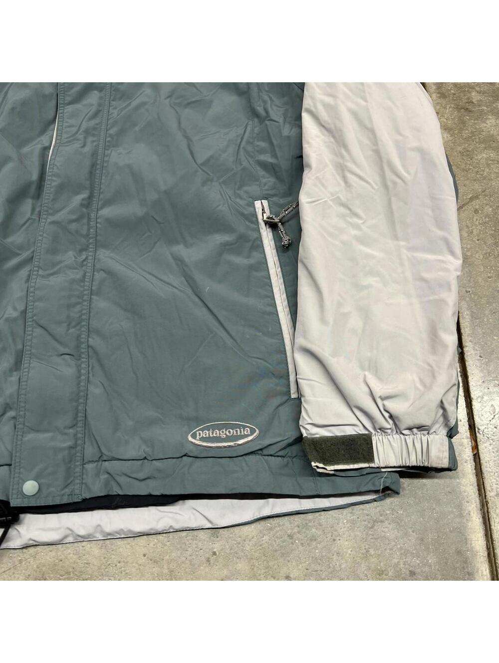 vintage patagonia fusion grey and green zip up jacket size large WOMENS - Picture 2 of 7